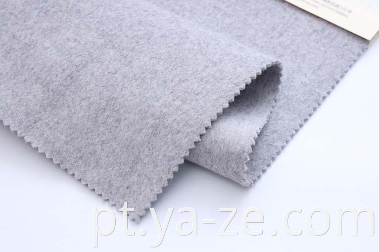 Fábrica diretamente de lã de lã de lã de lã de lã de folha dupla Fabricante de tecido simples para roupas